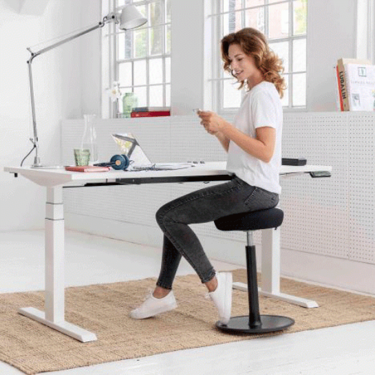 Afbeeldingen van Ergodesk E2T elektrisch verstelbaar zit-sta thuiswerkbureau