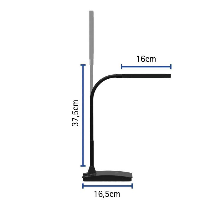 Afbeeldingen van Bureaulamp Pirro - dimbaar - zwart